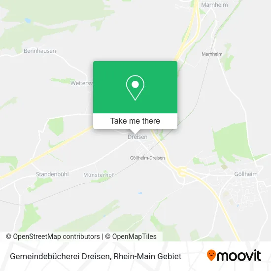 Gemeindebücherei Dreisen map
