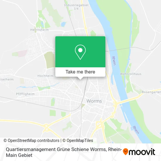 Карта Quartiersmanagement Grüne Schiene Worms