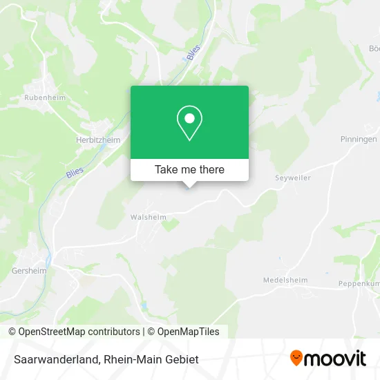 Карта Saarwanderland