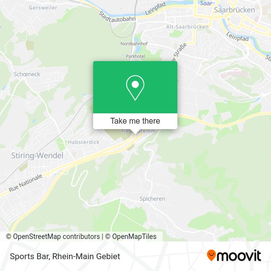 Карта Sports Bar