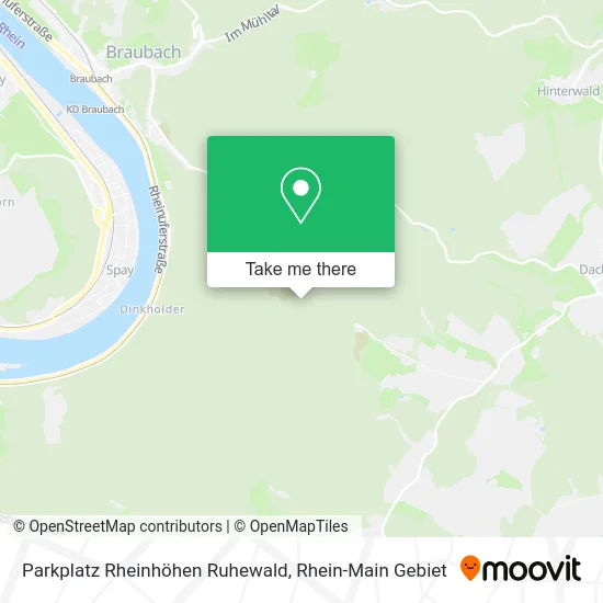 Карта Parkplatz Rheinhöhen Ruhewald