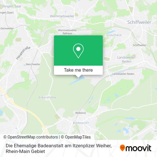 Карта Die Ehemalige Badeanstalt am Itzenplizer Weiher