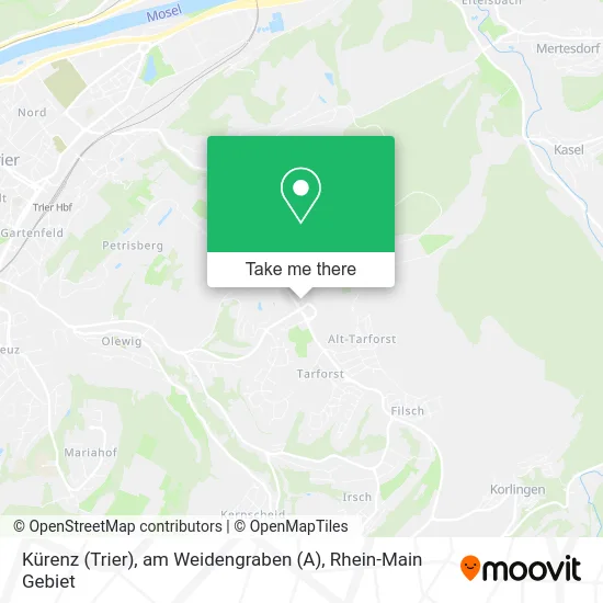 Карта Kürenz (Trier), am Weidengraben (A)