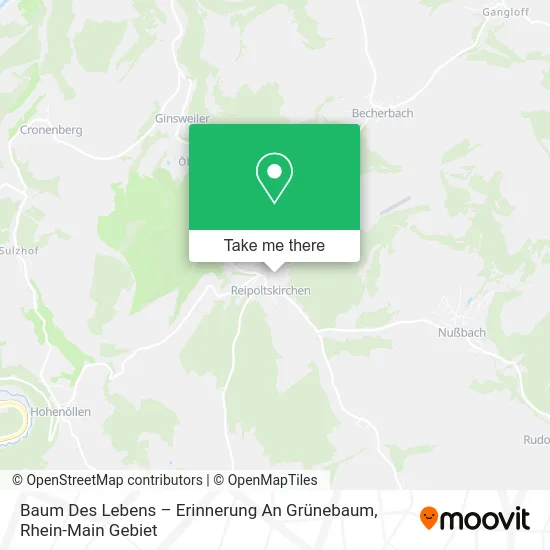 Карта Baum Des Lebens – Erinnerung An Grünebaum