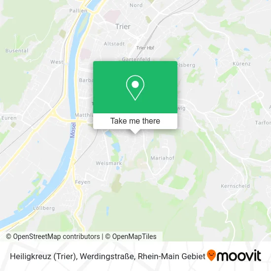 Карта Heiligkreuz (Trier), Werdingstraße