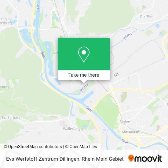 Карта Evs Wertstoff-Zentrum Dillingen