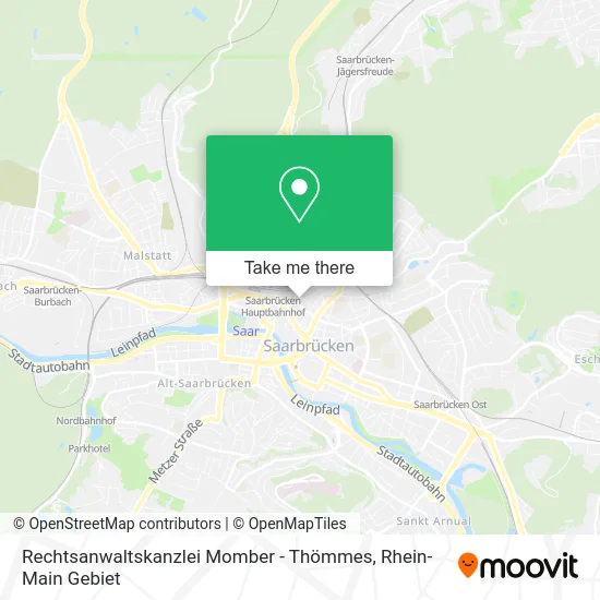 Карта Rechtsanwaltskanzlei Momber - Thömmes