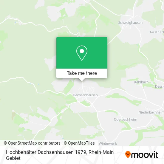 Карта Hochbehälter Dachsenhausen 1979