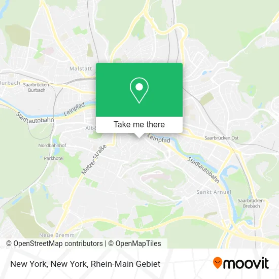 Карта New York, New York