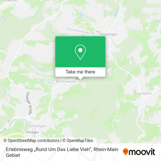 Карта Erlebnisweg „Rund Um Das Liebe Vieh“