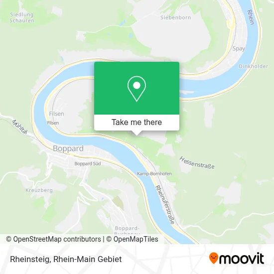 Rheinsteig map
