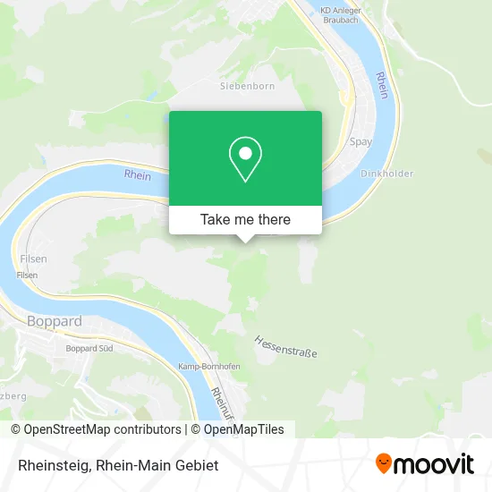 Rheinsteig map