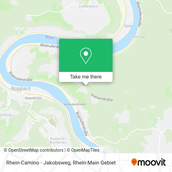 Карта Rhein-Camino - Jakobsweg
