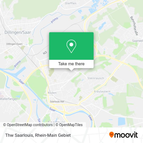 Карта Thw Saarlouis
