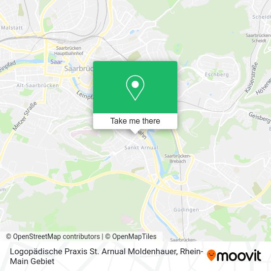 Карта Logopädische Praxis St. Arnual Moldenhauer