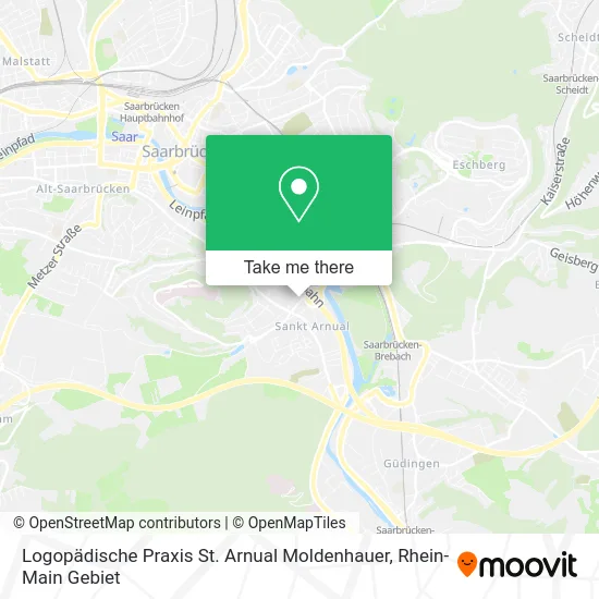 Карта Logopädische Praxis St. Arnual Moldenhauer