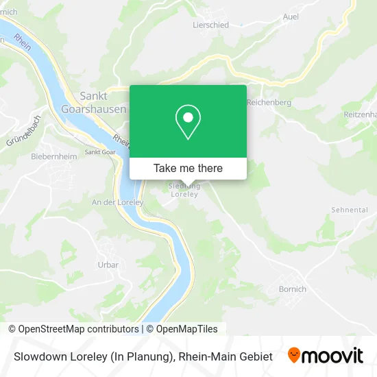 Карта Slowdown Loreley (In Planung)