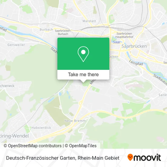 Карта Deutsch-Französischer Garten