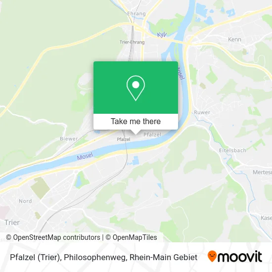Карта Pfalzel (Trier), Philosophenweg