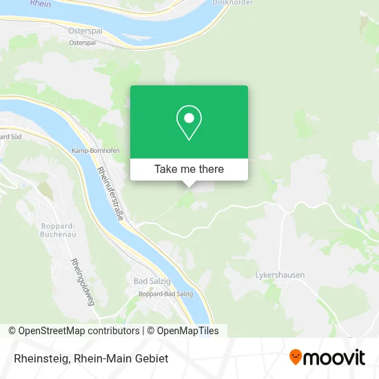 Rheinsteig map