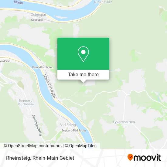 Rheinsteig map