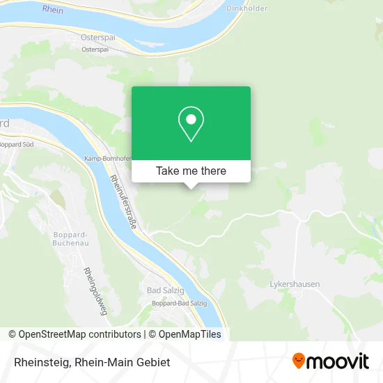 Rheinsteig map