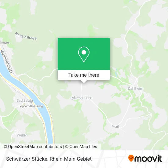 Карта Schwärzer Stücke