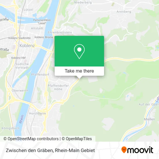 Карта Zwischen den Gräben