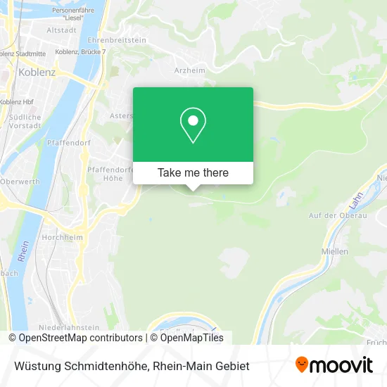 Карта Wüstung Schmidtenhöhe