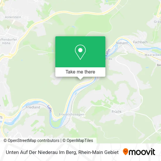 Карта Unten Auf Der Niederau Im Berg