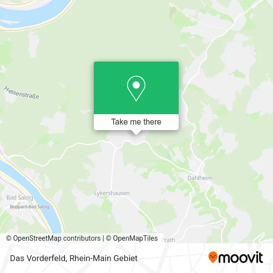 Карта Das Vorderfeld