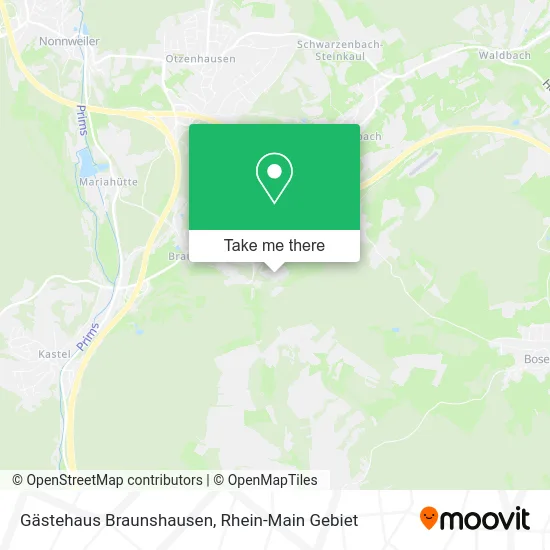 Карта Gästehaus Braunshausen