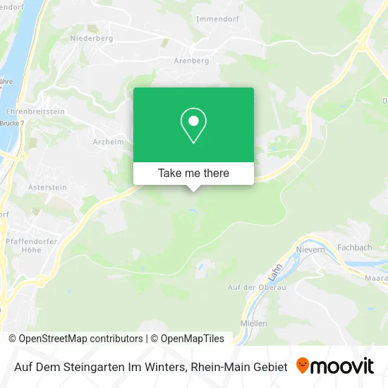 Auf Dem Steingarten Im Winters map