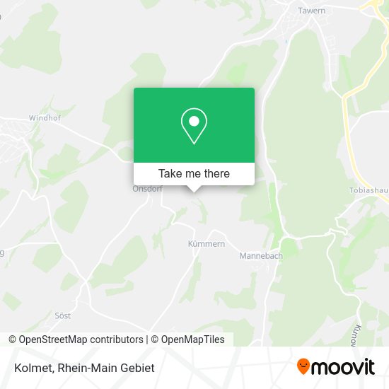 Карта Kolmet