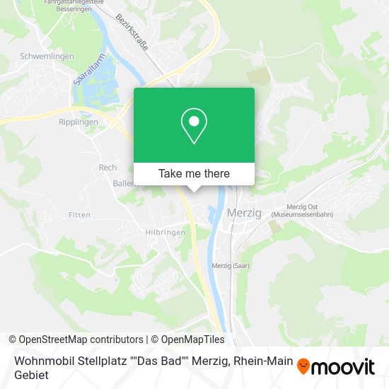 Карта Wohnmobil Stellplatz ""Das Bad"" Merzig