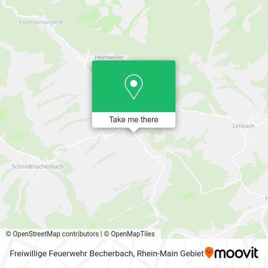 Карта Freiwillige Feuerwehr Becherbach