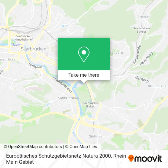 Карта Europäisches Schutzgebietsnetz Natura 2000