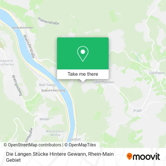 Карта Die Langen Stücke Hintere Gewann
