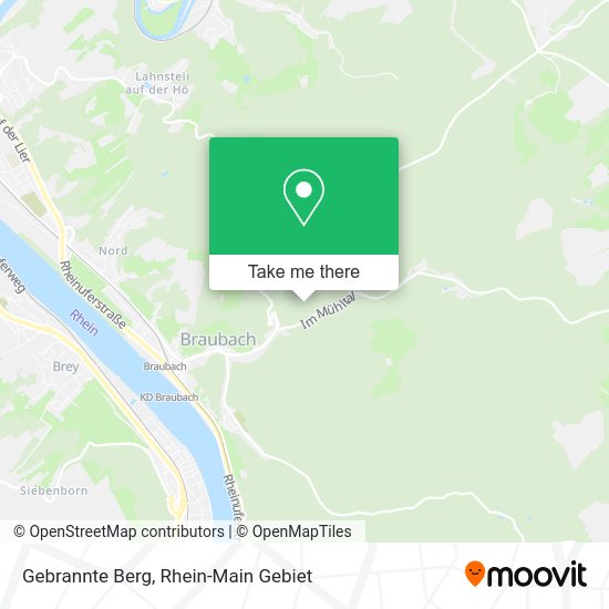 Карта Gebrannte Berg