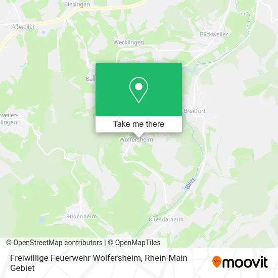 Карта Freiwillige Feuerwehr Wolfersheim