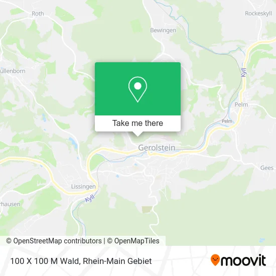 Карта 100 X 100 M Wald
