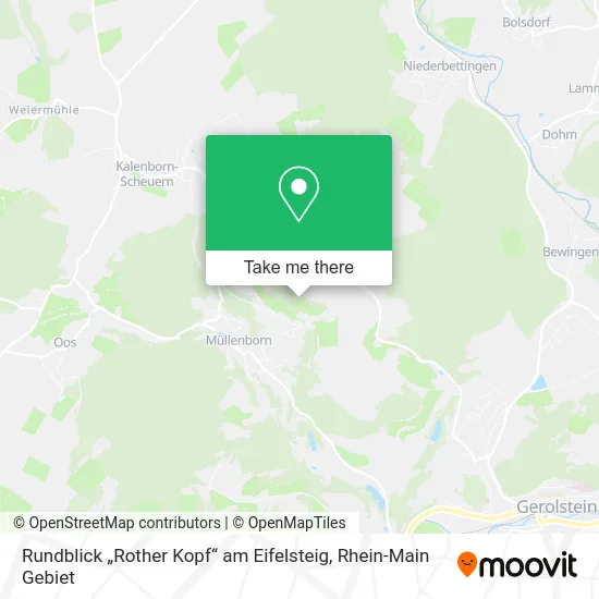 Карта Rundblick „Rother Kopf“ am Eifelsteig