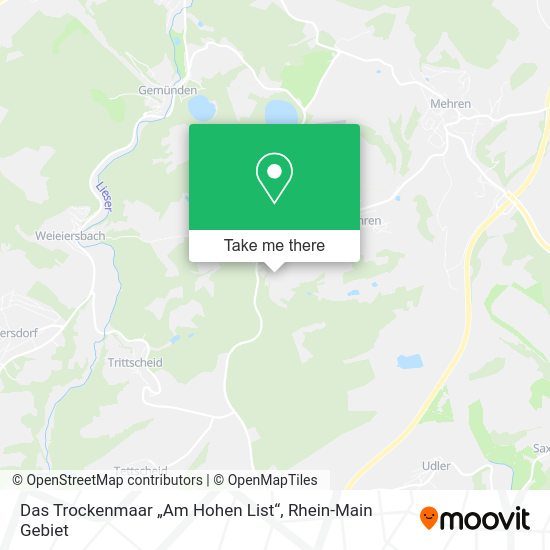 Карта Das Trockenmaar „Am Hohen List“