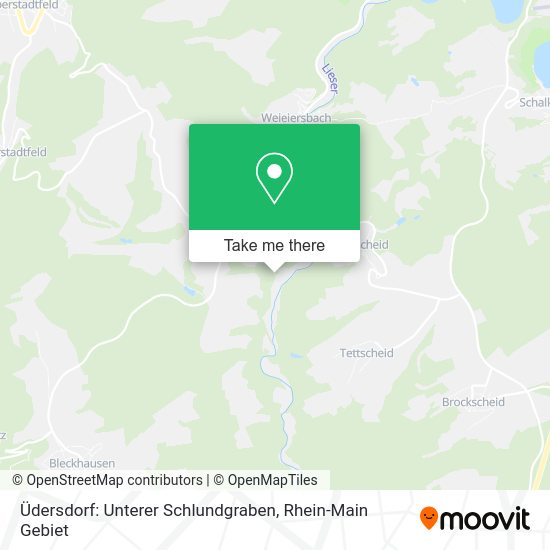 Карта Üdersdorf: Unterer Schlundgraben