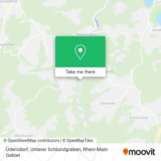 Карта Üdersdorf: Unterer Schlundgraben