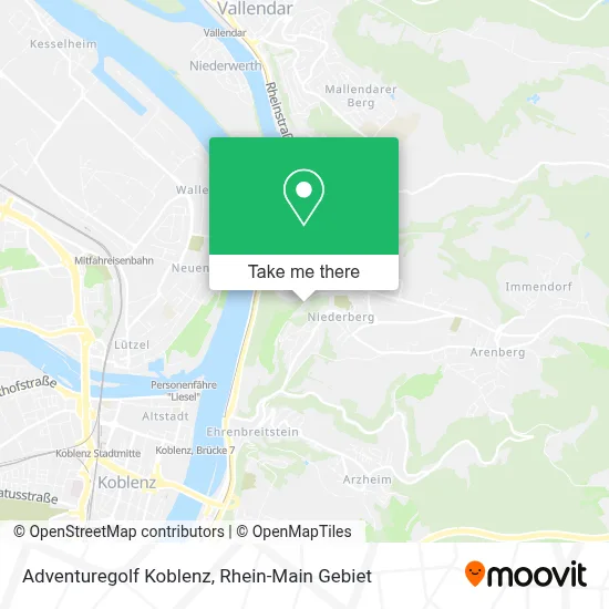 Adventuregolf Koblenz map