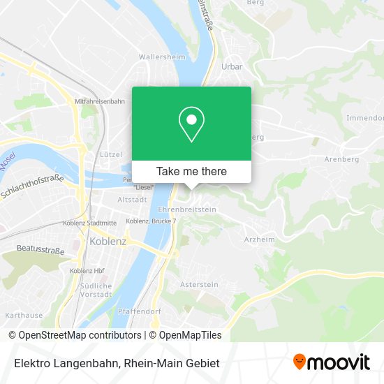 Карта Elektro Langenbahn