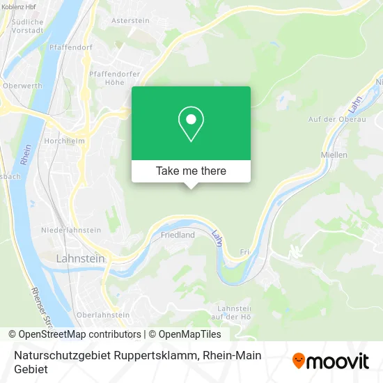 Карта Naturschutzgebiet Ruppertsklamm