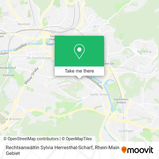 Карта Rechtsanwältin Sylvia Herresthal-Scharf