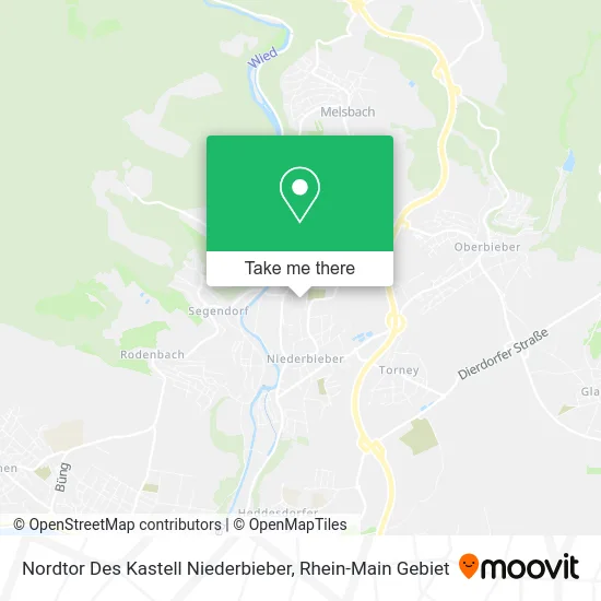 Карта Nordtor Des Kastell Niederbieber